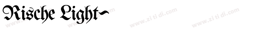 Rische Light字体转换